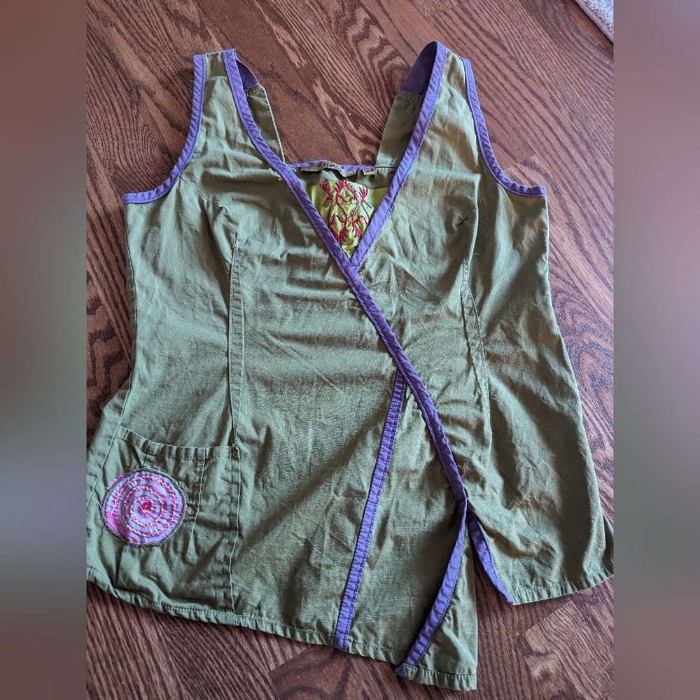 "Enjoy" Vintage Asian Style Tank Top